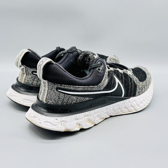 Nike Shoes Womens 8 Black White React Infinity Run Flyknit Running Sneakers - Picture 6 of 10